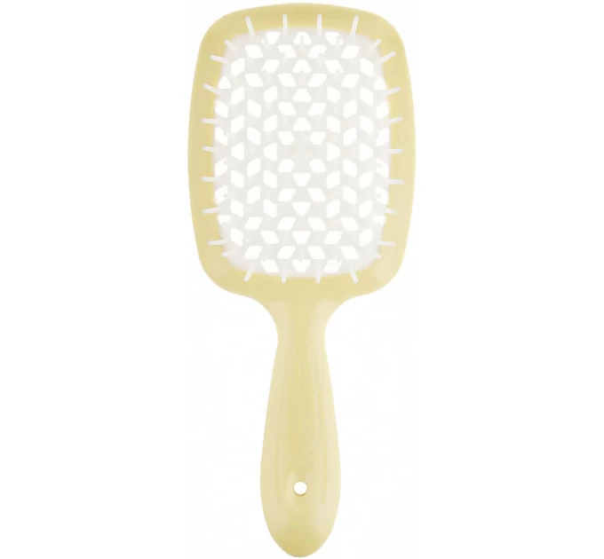 Удобная и стильная желтая щетка для волос Superbrush Small Janeke