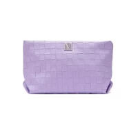 Косметичка кожаная VICTORIA'S SECRET Travel Pouch LILAC WOVEN лаванда
