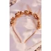 Обруч PrettyLittleThing One Size золотистий CND4174 - елегантний аксесуар для стильних образів