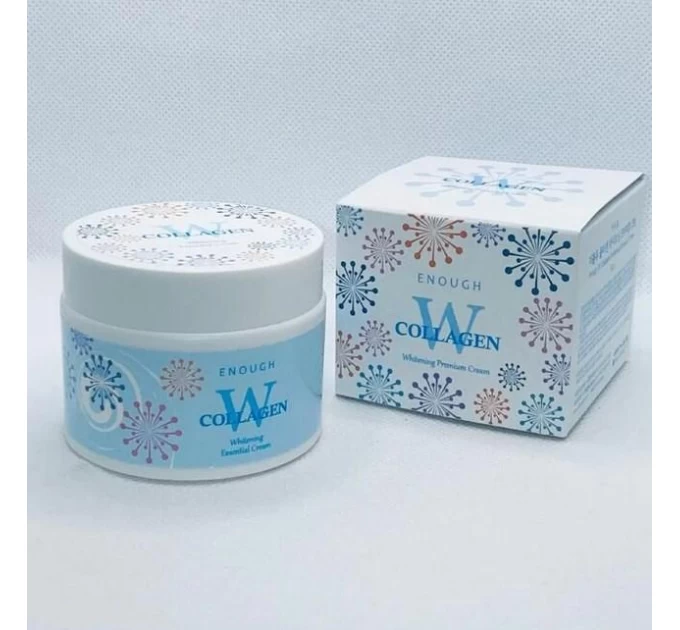 Осветляющий крем для лица Enough W Collagen Whitening Premium Cream с коллагеном 50 мл - Естественное сияние кожи