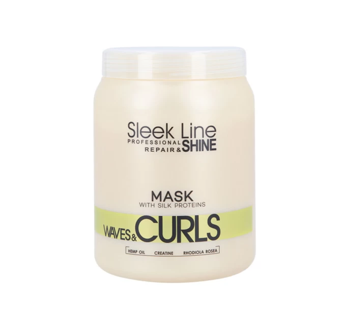Маска для волнистых волос Stapiz Sleek Line Waves & Curls 1000 мл: Питание и Уход