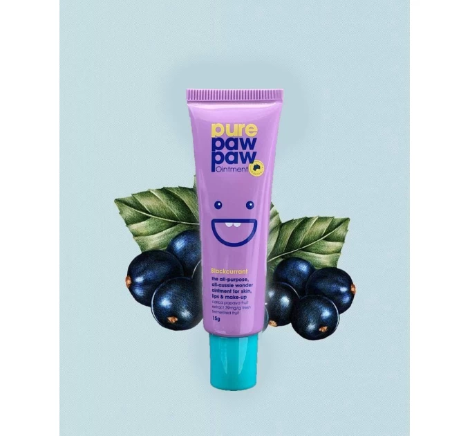 Восстанавливающий бальзам для губ Pure Paw Paw Blackcurrant 15g
