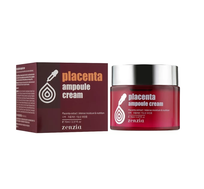 Крем для лица Фитоплацента Zenzia Placenta Ampoule Cream 70 мл - Идеальный уход и омоложение кожи