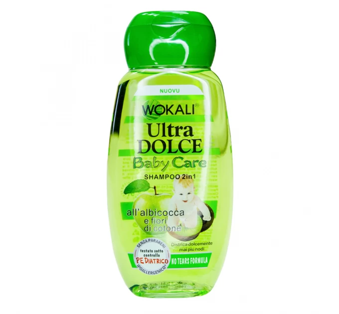 Детский шампунь Яблоко и киви Wokali Ultra Dolce - нежный уход для малышей.