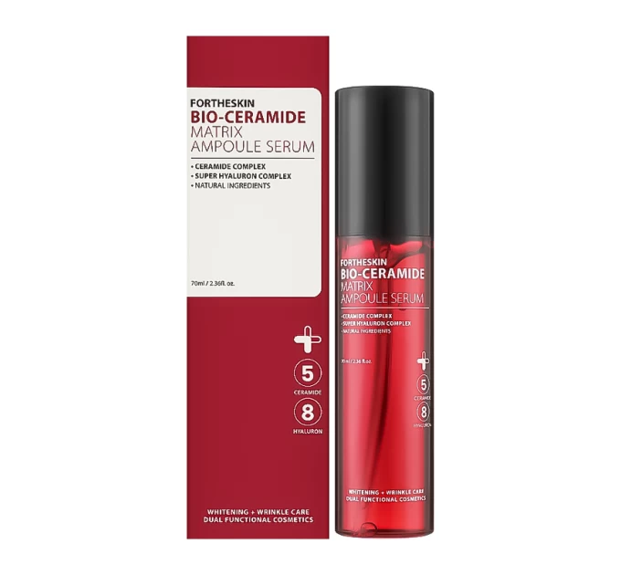 Сыворотка для лица Bio Ceramide Matrix Ampoule Serum Fortheskin 70 мл: инновация для безупречной кожи
