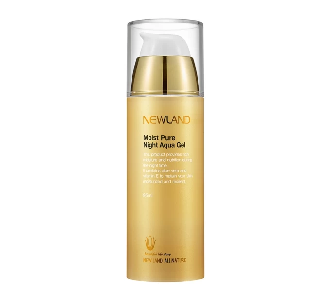 Ночной увлажняющий гель Newland All Nature Moist Pure Night Care с цветочными экстрактами и маслами 95 мл 8809498421081 - купить в Агонь-В