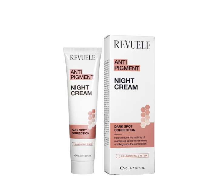Ночной крем для лица REVUELE Anti Pigment 40 мл: борьба с пигментацией эффективно