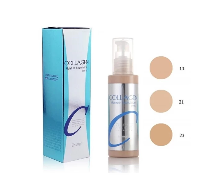 Тональный крем для лица Enough Collagen Moisture Foundation SPF15 21, 100 мл - идеальный выбор для сияющей кожи