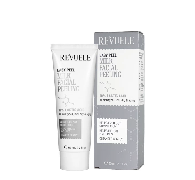 Эффективный молочный пилинг для лица REVUELE Easy Peel Milk 80 мл – обновление кожи с нежностью