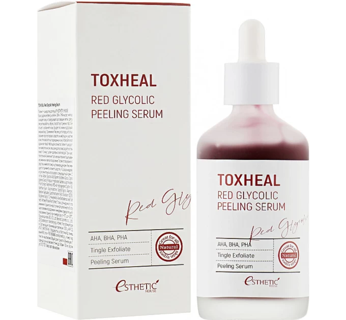 Кислотный пилинг-серум Esthetic House Toxheal Red Glycolic Peeling Serum 100 мл: идеальное обновление кожи 8809450012173