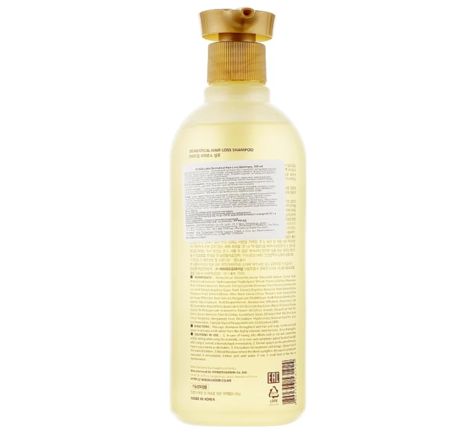 H1: Lador Dermatical Hair Loss Shampoo 530 мл: безсульфатный шампунь против выпадения волос