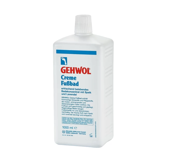Крем-ванна для ног Gehwol Creme Fussbad Лаванда 1000 мл: Роскошный уход и ароматерапия для ваших ног