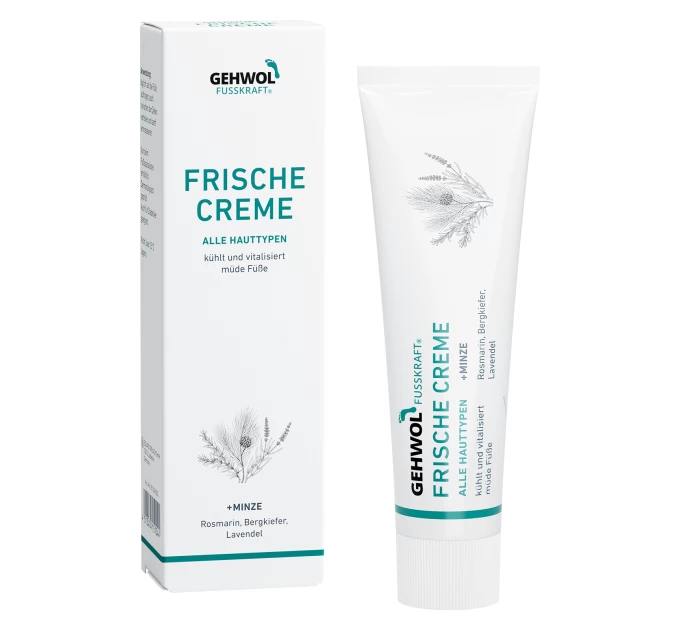Gehwol Fusskraft Refreshing Cream 75 мл — Мятный Бальзам для Ухода и Свежести Ног