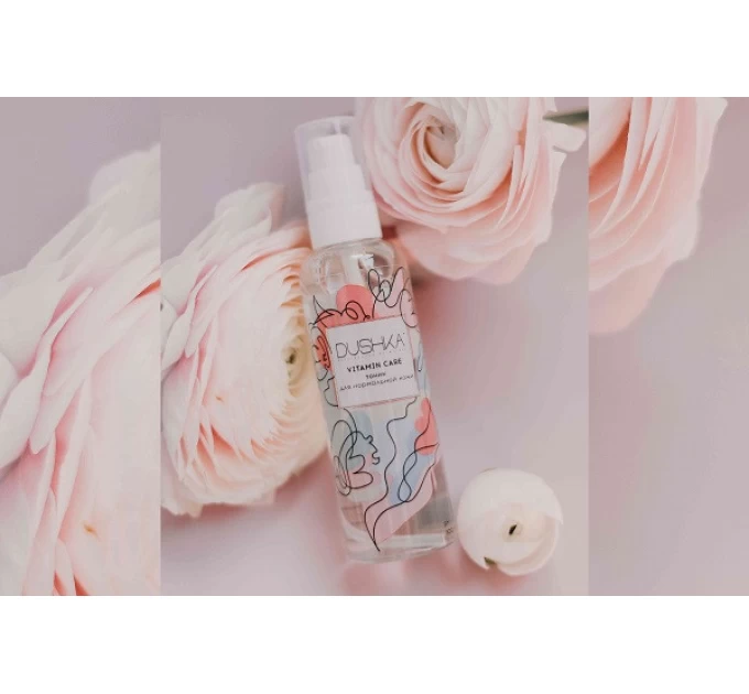 Тоник Dushka Vitamin care 100 мл: уход для нормальной кожи