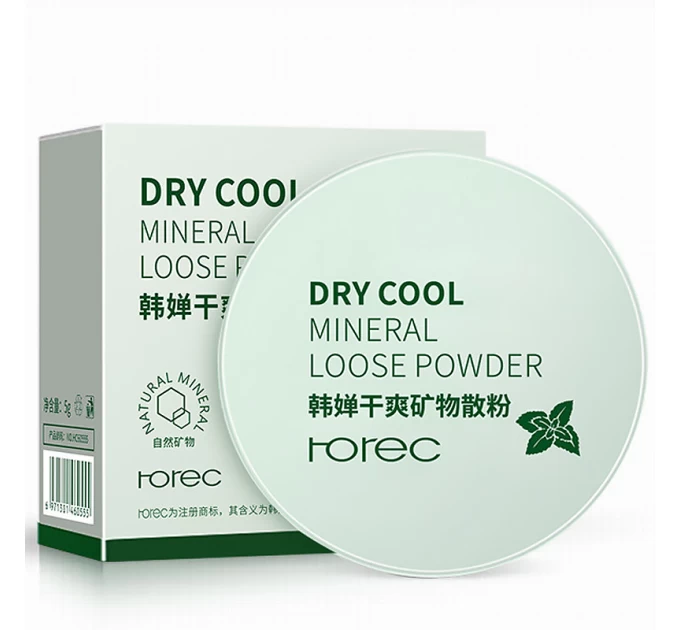 Минеральная рассыпчатая пудра Rorec Dry Cool 5 г - идеальная легкость и натуральность для вашей кожи