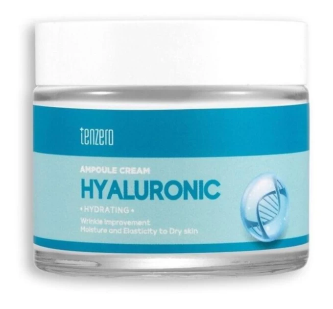 Увлажняющий крем для лица Tenzero Hydrating Hyaluronic Ampoule Cream 70 г - идеальное увлажнение с гиалуроновой ампулой