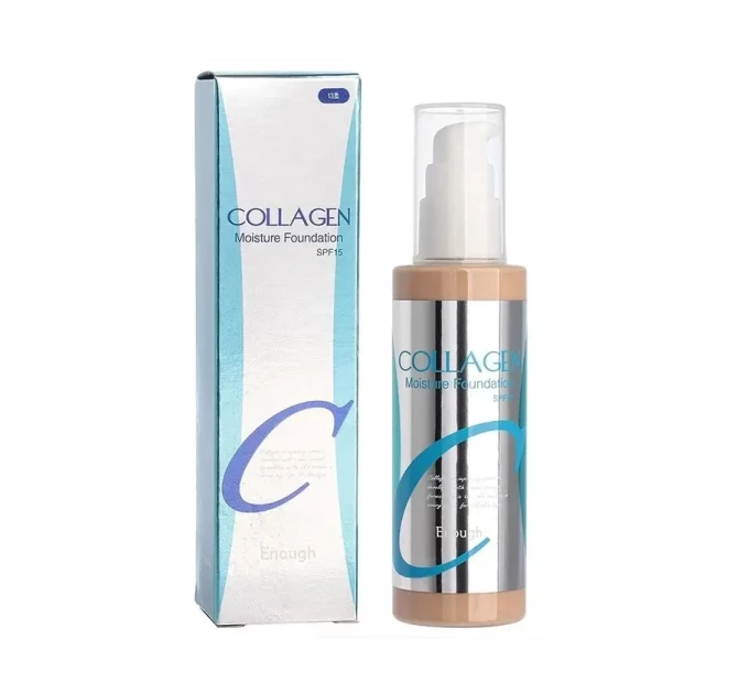 Уникальный тональный крем Enough Collagen Moisture Foundation SPF15 13 100 мл – код 8809280062362 для сияния кожи