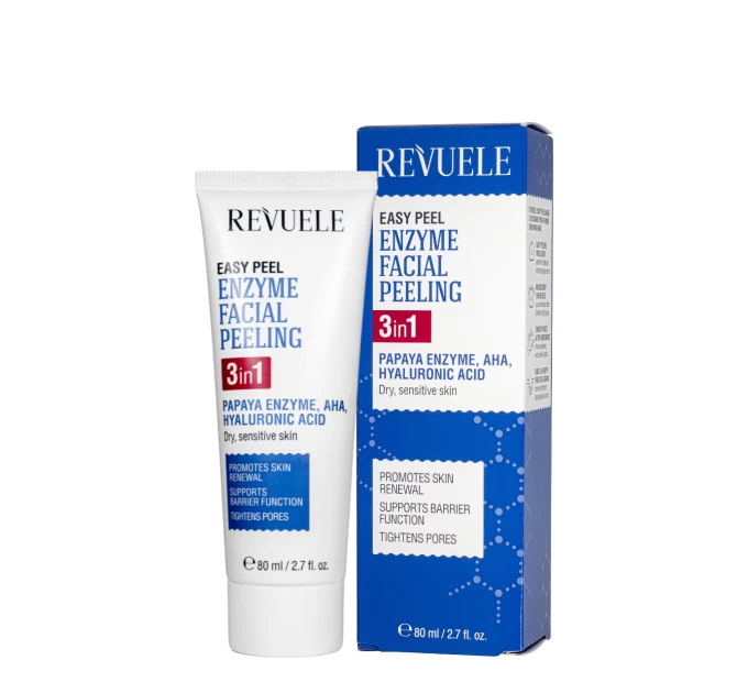 Энзимный Пилинг для Лица REVUELE Easy Peel Enzyme 3в1 80 мл – Совершенство и Уход