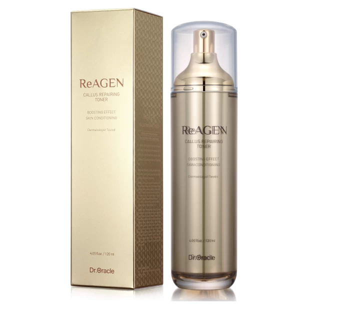 Омолаживающий тонер с пептидами и золотом: ReAGEN Callus Repairing Toner Dr. Oracle 120 мл