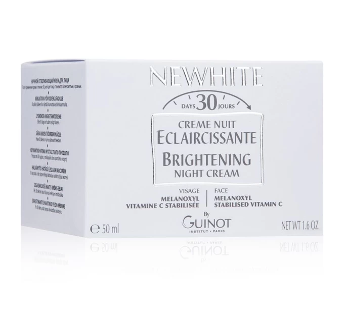 Нічний освітлюючий крем Guinot Crème Nuit Eclaircissante 50 мл (505400) для сяйва шкіри