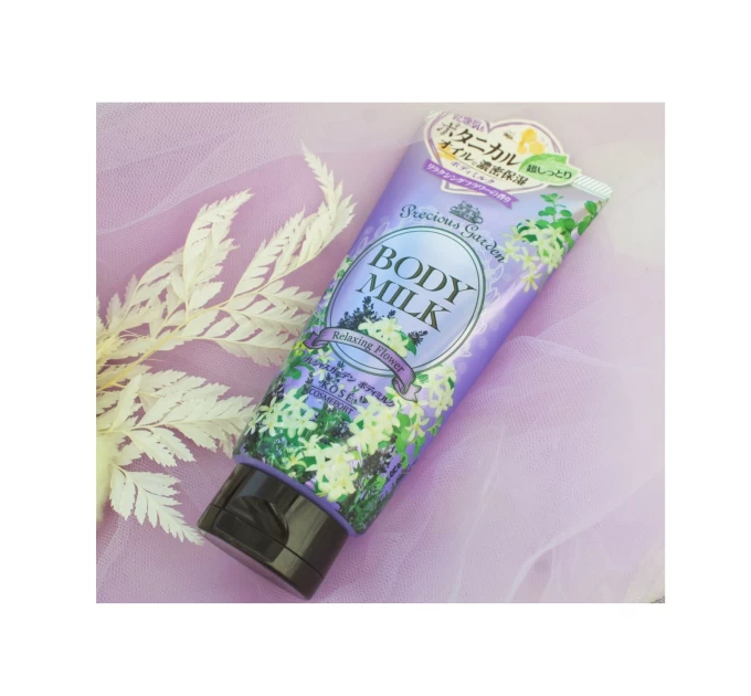 Молочко для тела с ароматом лаванды и жасмина: Kose Cosmeport Precious Garden Body Milk Relaxing Flower 200 г