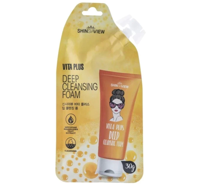 Пенка Shinsiaview Vita Plus Deep Cleansing Foam 30 г: Глубокое очищение и сияние кожи!