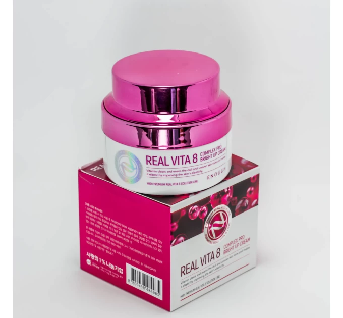 Питательный крем для лица Enough Real Vita 8 Complex Pro Bright Up Cream 50 мл — сияние и здоровье кожи с EN 5747