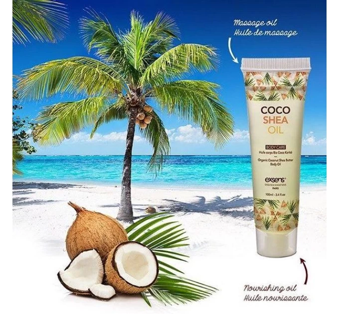 EXSENS Coco Shea Oil: Органическое кокосовое масло Карите (Ши) 100 мл