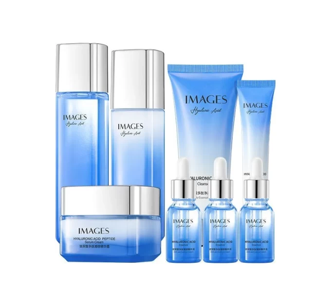 Получите идеальное сияние с набором Images Hyaluronic Acid Peptide Delicate Glowing Set