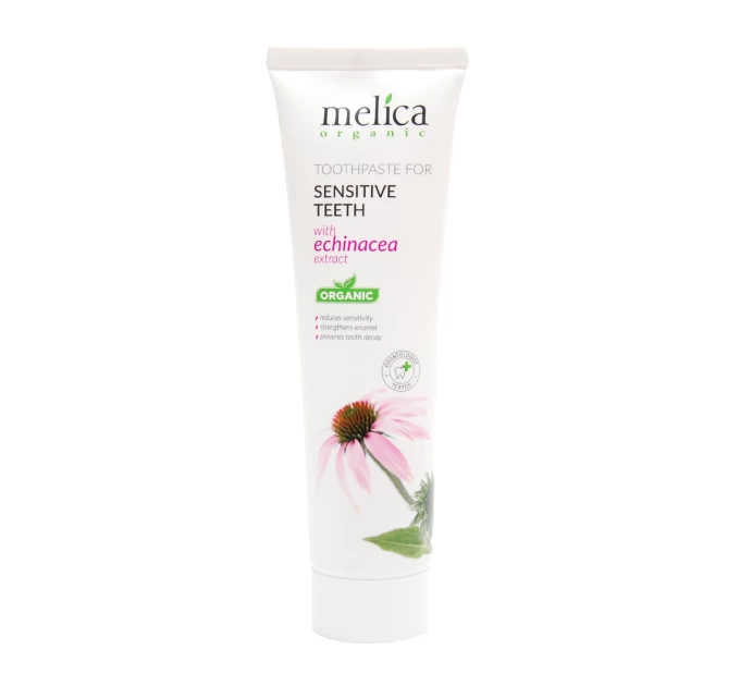 Зубная паста с экстрактом эхинацеи для чувствительных зубов - Melica Organic 100 мл
