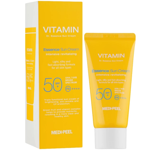 <h1>Сонцезахисний крем Medi-Peel Vitamin Dr Essence SPF50+ PA++++ з вітамінами для обличчя, 50 мл</h1>