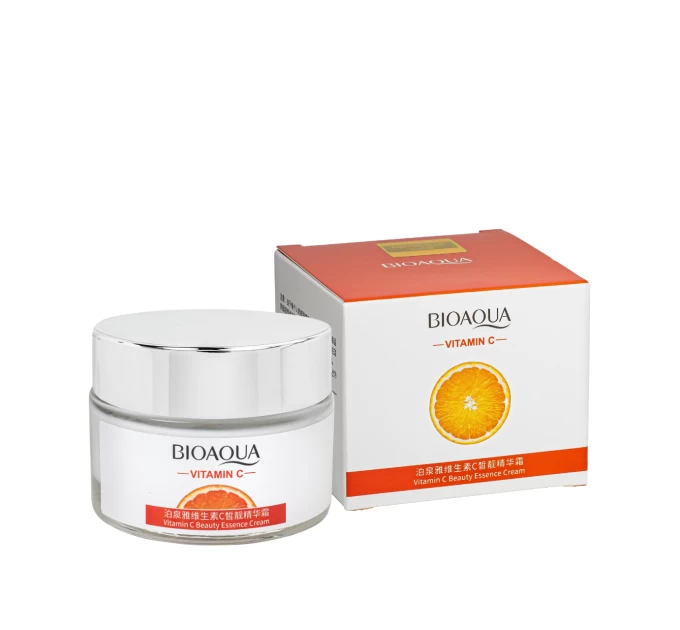 Отбеливающий крем для лица с витамином C Bioaqua Vitamin C Beauty Essence Cream 50 мл BQY89208 - Уникальное решение для сияния кожи от Агонь-В