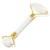 Эффективное лицевое массажное средство: Роликовый массажёр Facial Massage Roller Gua Sha Нефрит 14.5х6 см Белый