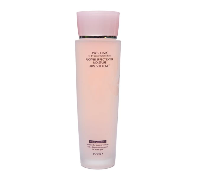 Ультраувлажняющий тонер 3W Clinic Flower Effect Extra Moisture Skin Softener 150 мл: естественное сияние вашей кожи
