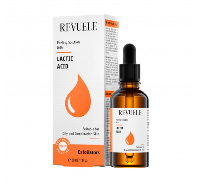 Пилинг для лица с молочной кислотой REVUELE Cysc Lactic Acid 30 мл - Совершенство ухода за кожей